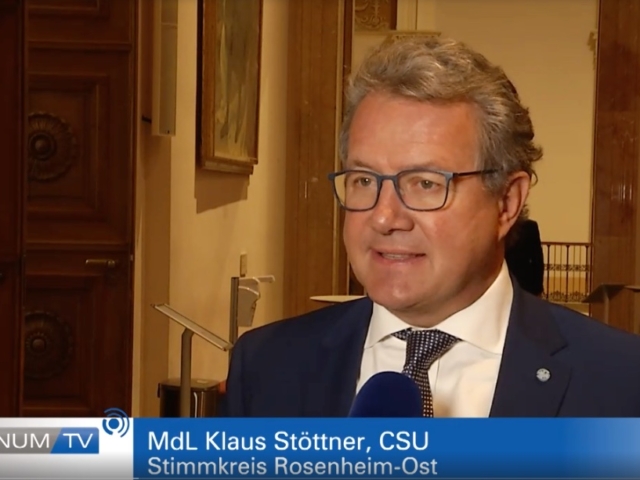 Bayerischer Landtag – Plenum TV Interview mit Klaus Stöttner