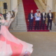 Das Rosenheimer Prinzenpaar beim Tanz durch das Landtagsfoyer Fotos: Robert Auerbacher