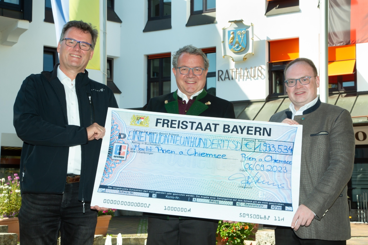 1,9 Mio Fördergeld für Prien Freistaat Bayern ©FotoBergerBayern 7F5C0032©FotoBerger